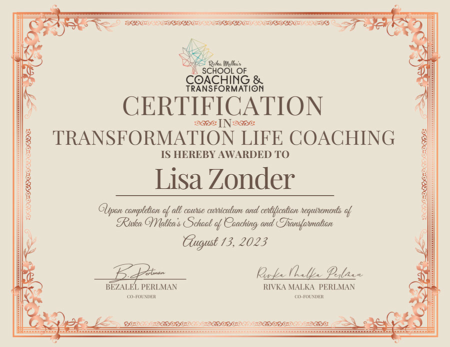 transformation life coaching certification